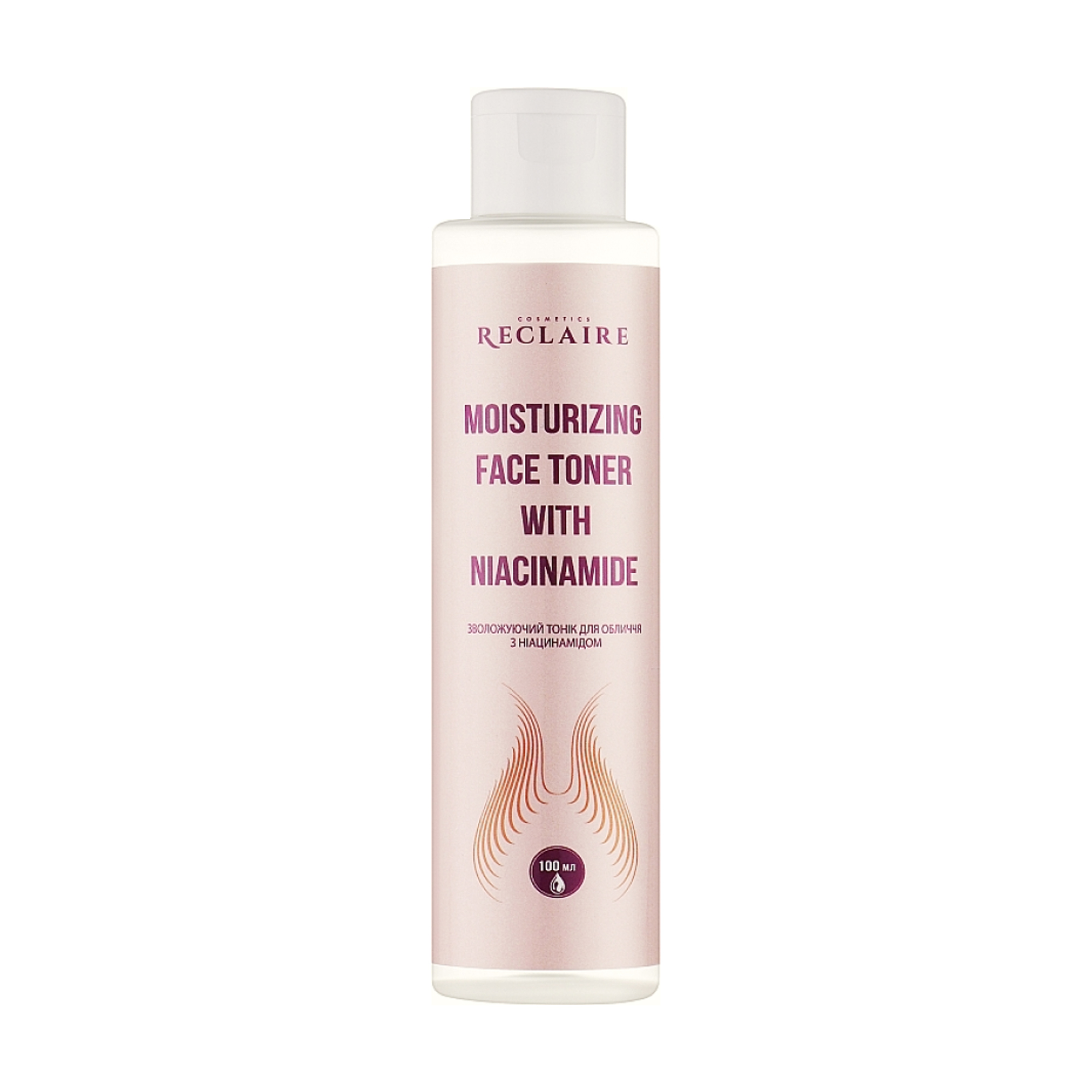 Зволожувальний тонік для обличчя Reclaire Moisturizing Face Toner With Niacinamide з ніацинамідом, 100 мл